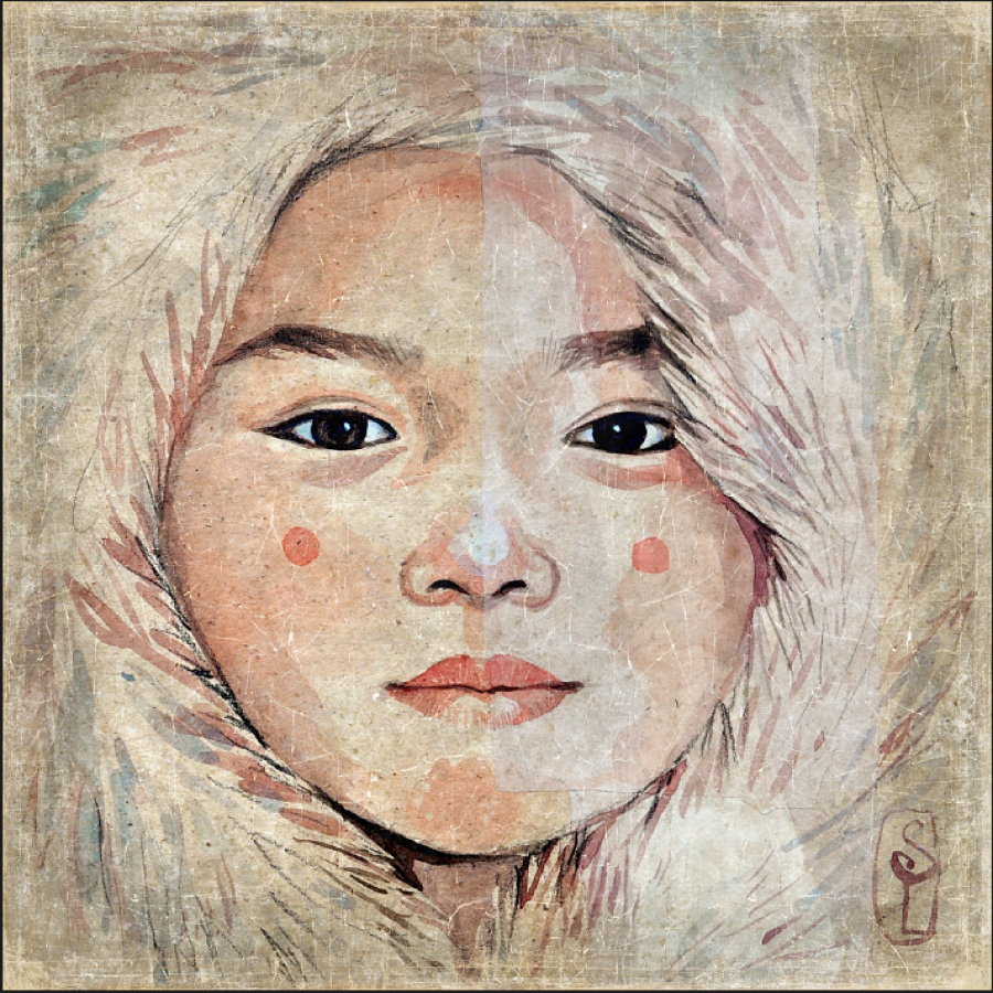 LA CAPUCHE DE FOURRURE (120x120cm) LA CAPUCHE DE FOURRURE (120x120cm)